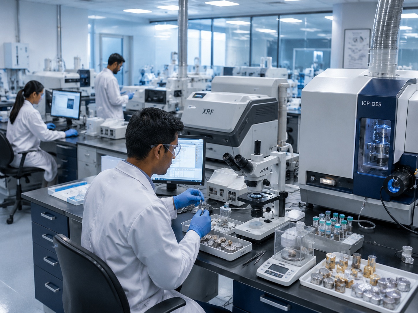 Inside the Viyanmani precious metal refining laboratory