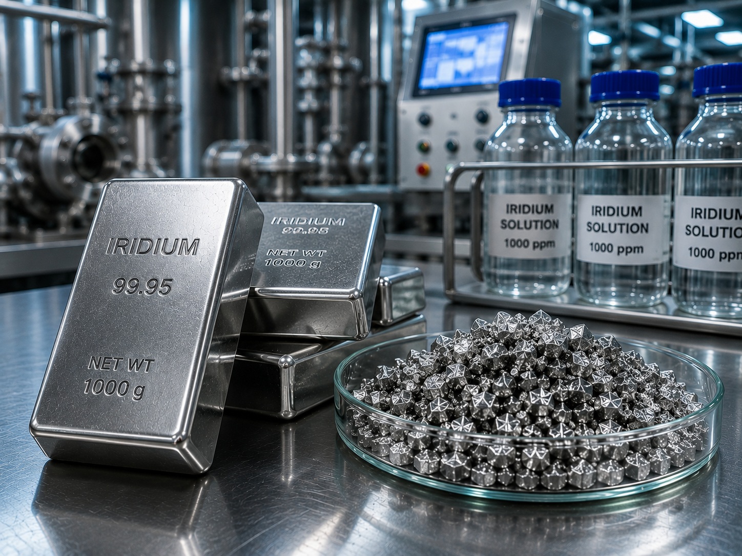 Iridium metal — refined Ir