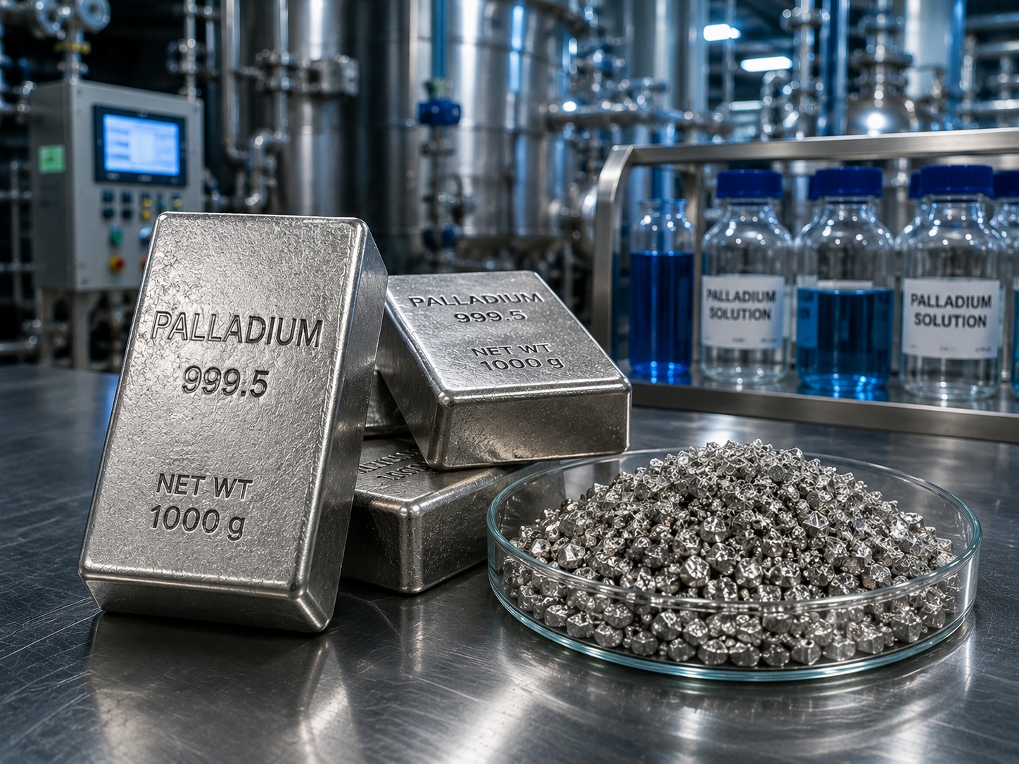 Palladium metal — refined Pd