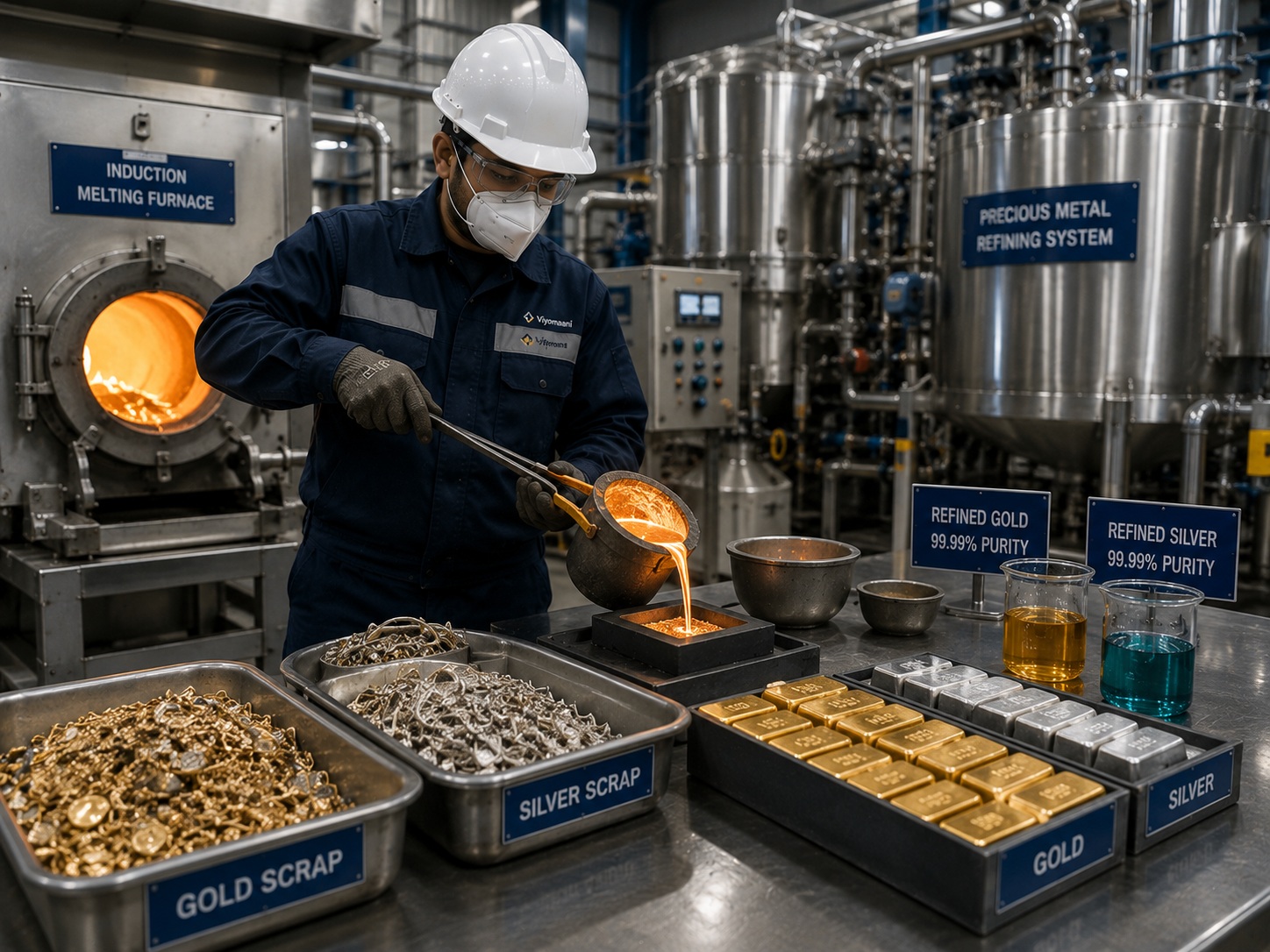 Jewellery Scrap Refining at Viyanmani