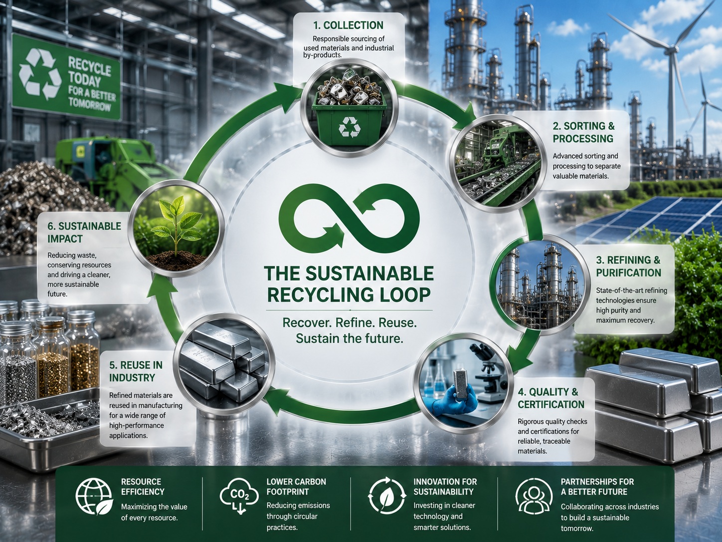 Circular economy for precious metals